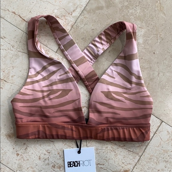 !SOLD!NWT Beach Riot Jungle Kelly Top in Rust - Picture 3 of 6